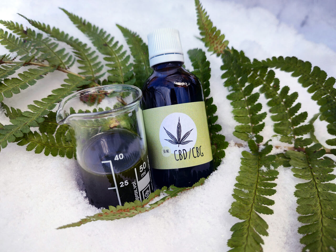 Konopný širokospektrální extrakt – sběratelská tinktura CBD/CBG, 50 ml