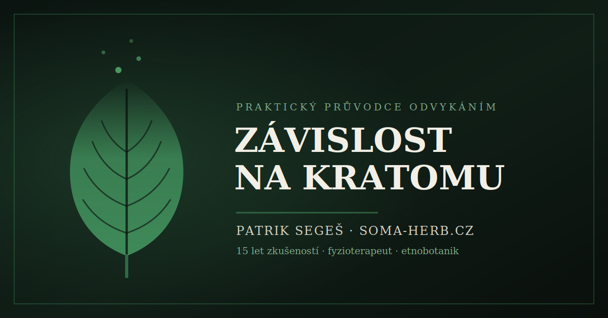 Obálka e-knihy Závislost na kratomu od Patrika Segeše – jak přestat s kratomem a restartovat mozek, SOMA HERB